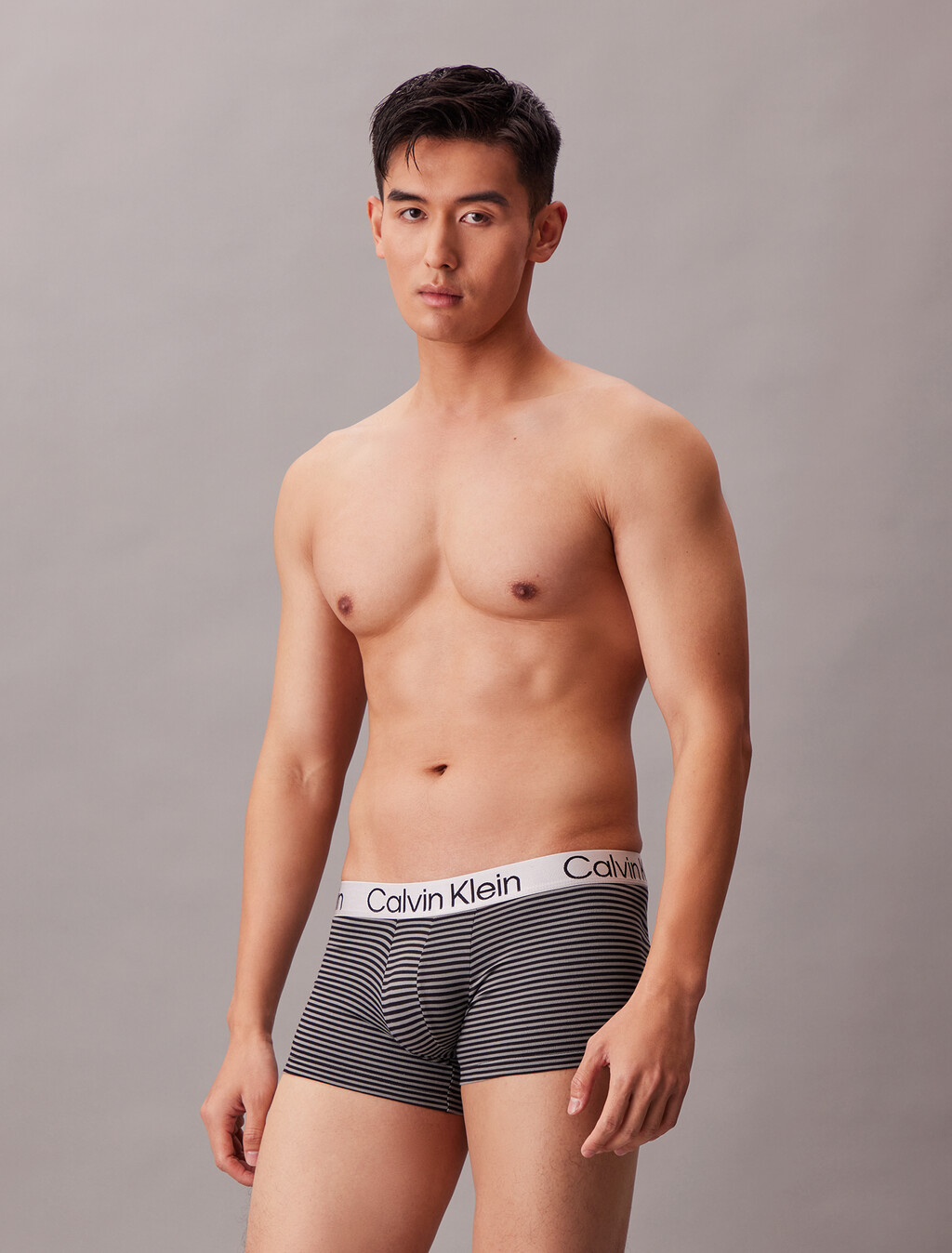 Chromatic Low Rise Trunk 5 Pack, TURBULENCE/HERITAGE STRIPE BLACK WOLF GREY/BLACK/H, hi-res