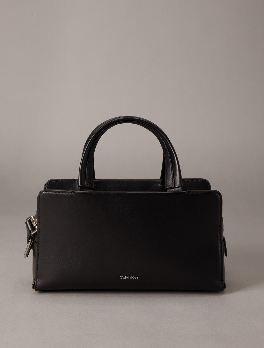 CK Attaché Small Satchel, Black Beauty, hi-res