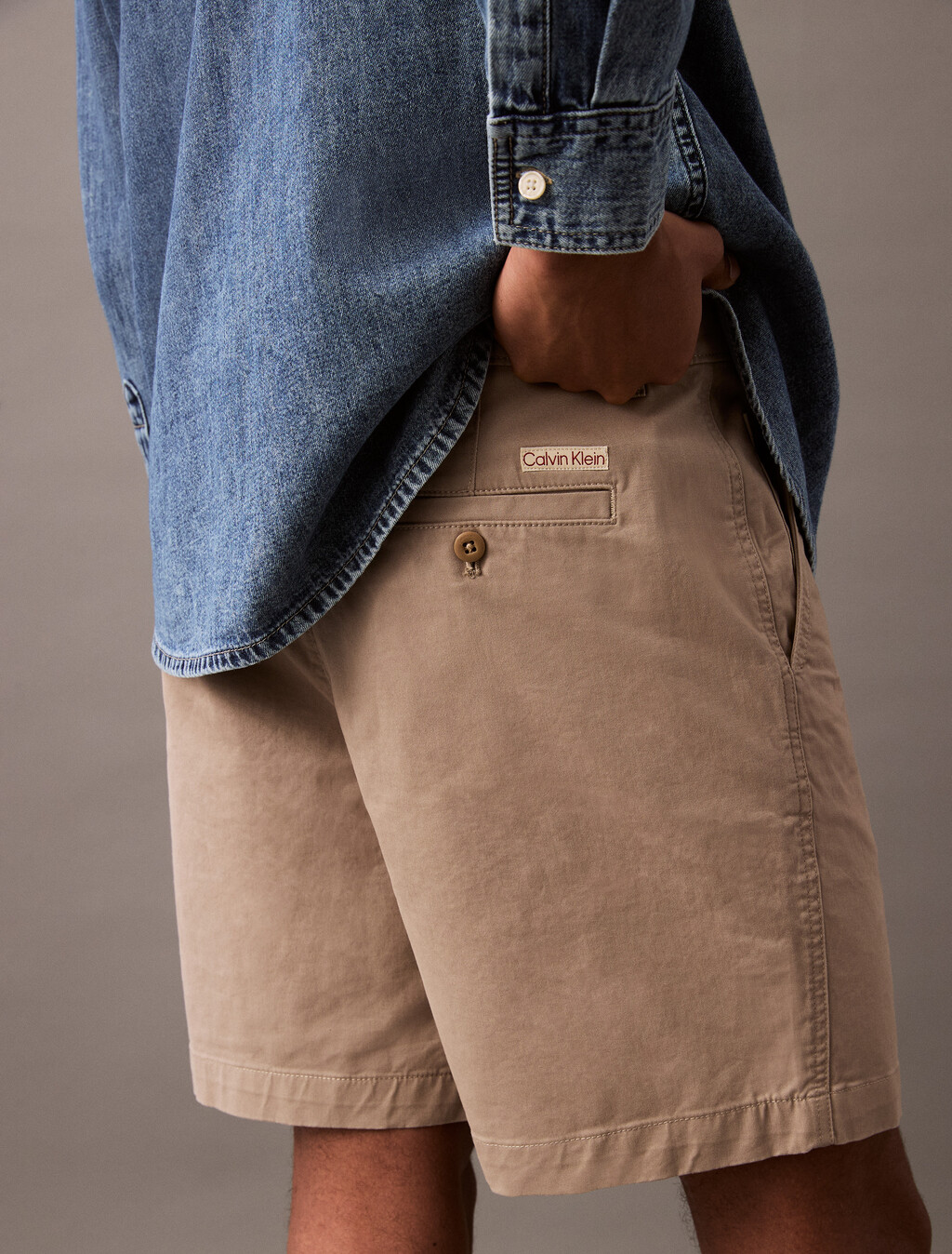 Signature Cotton Chino Short, Vintage Khaki, hi-res