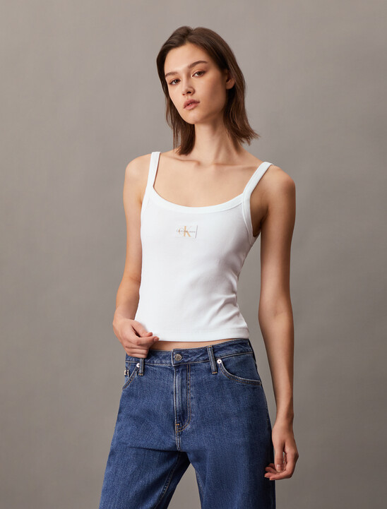 Ribbed Cotton Tank Top