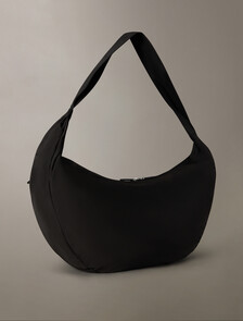 Pinched XL Hobo Bag, Black, hi-res