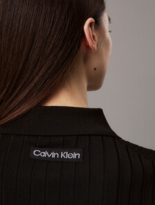 Silky Cropped Baby Polo Shirt, Black, hi-res