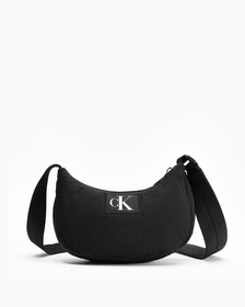 CK CITY MINI HALF MOON CROSSBODY  BAG, BLACK BEAUTY, hi-res