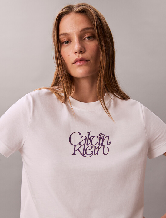 Script Logo Graphic Slim T-Shirt