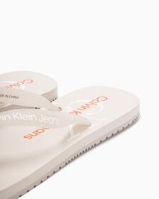 MONOGRAM FLIP FLOPS, Eggshell, hi-res