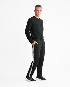 Embossed Institutional Logo Organic Cotton Tee, Ck Black, hi-res