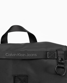 ULTRALIGHT NYLON FLAP BACKPACK 40CM, BLACK, hi-res