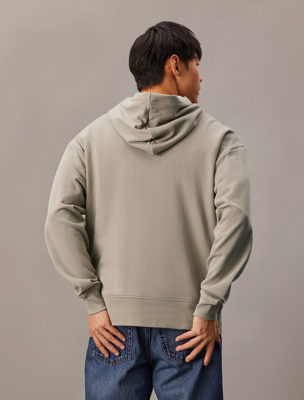 Hero Logo Terry Hoodie, Vintage Khaki, hi-res
