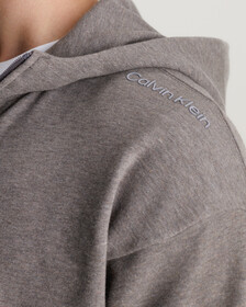 Cotton Terry Hoodie, DARK RABBIT, hi-res