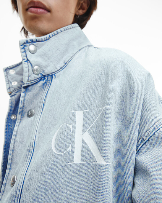 Oversized Padded Denim Jacket