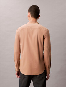 Slim Stretch Poplin Shirt, Stonehenge, hi-res