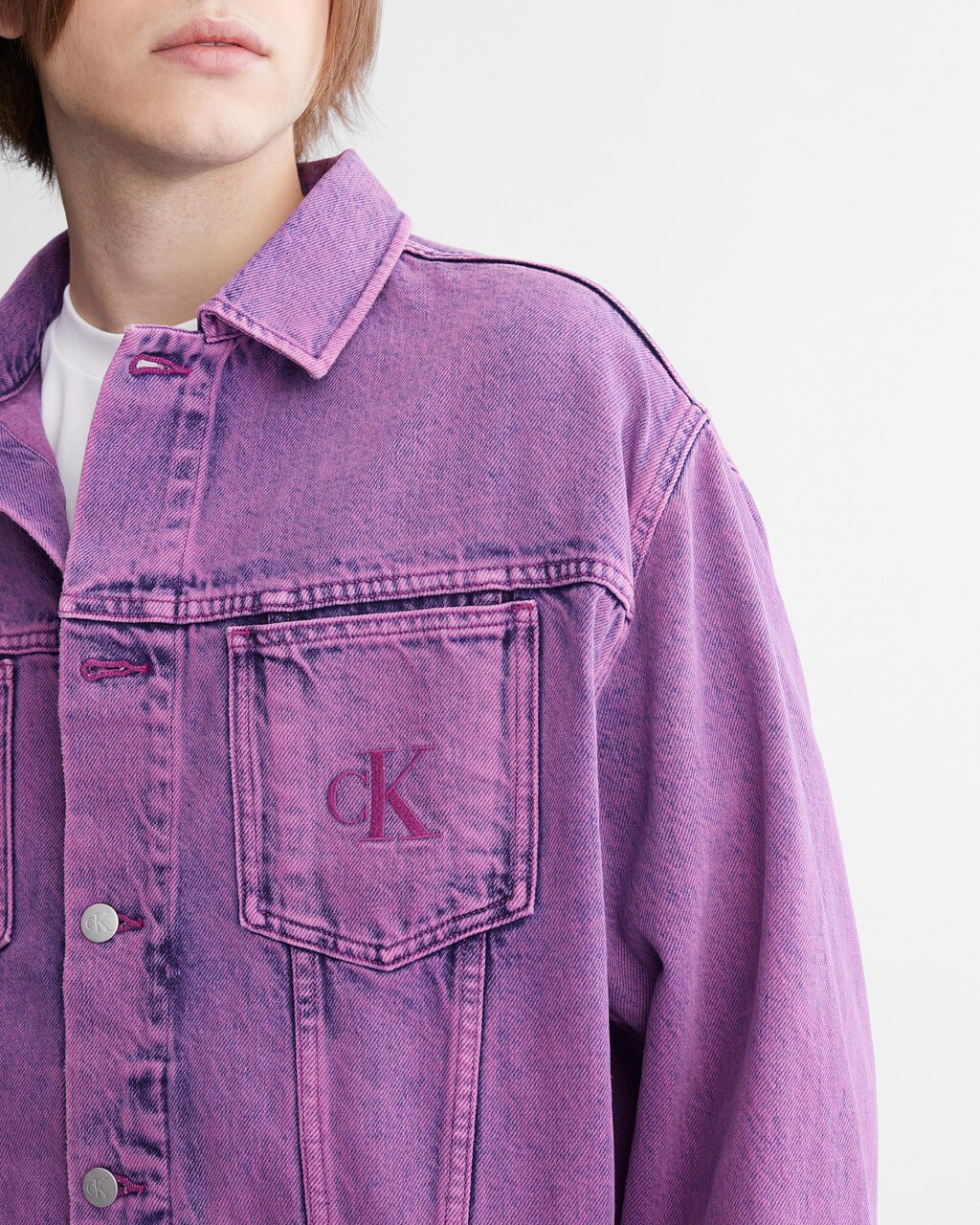 UNISEX DENIM JACKET LILAC