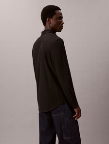 Tech Stretch Slim Shirt, Black, hi-res