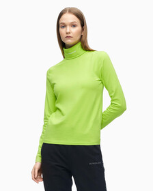 Micro Logo Long Sleeve Tee, Acid Lime, hi-res