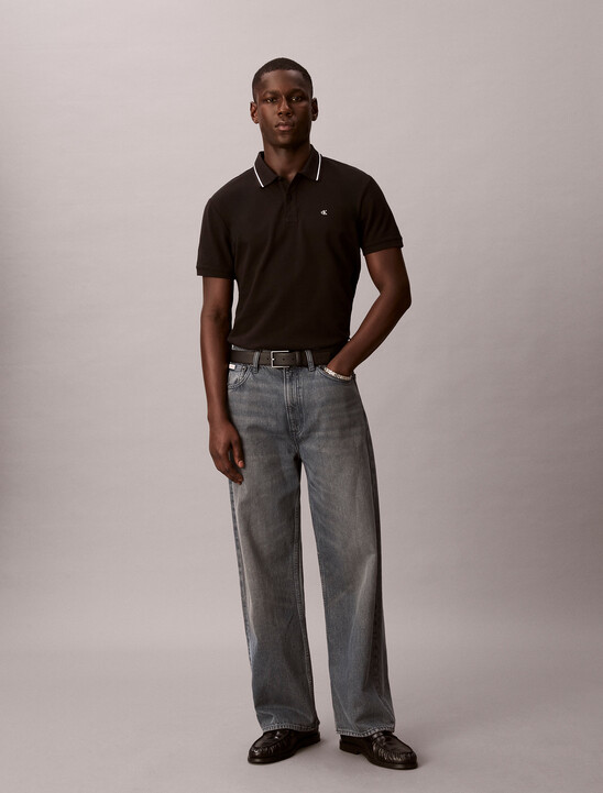 Cotton Pique Tipped Polo