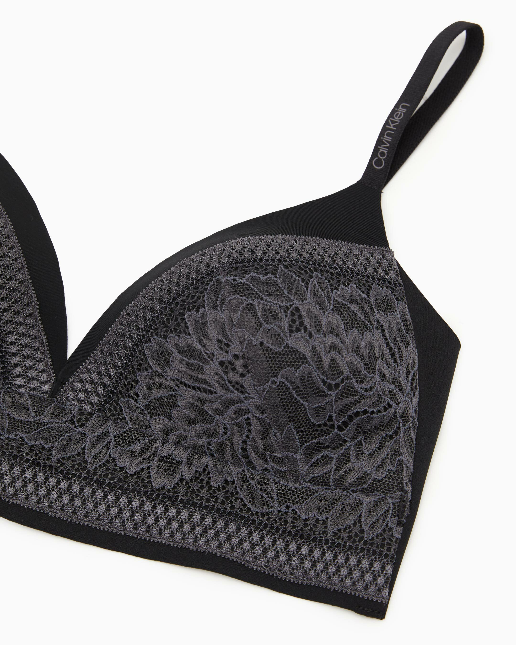 Calvin klein online black lace bralette