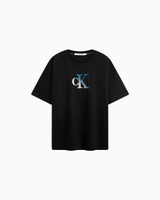GRADIENT MONOGRAM TEE, Ck Black, hi-res