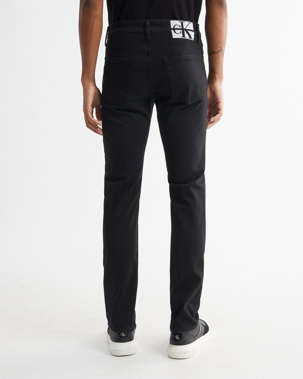 ULTIMATE STRETCH SLIM JEANS, Rinse Black Back Embro, hi-res