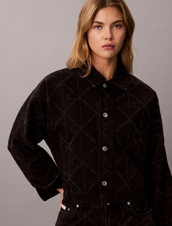 All-Over Logo Denim Jacket