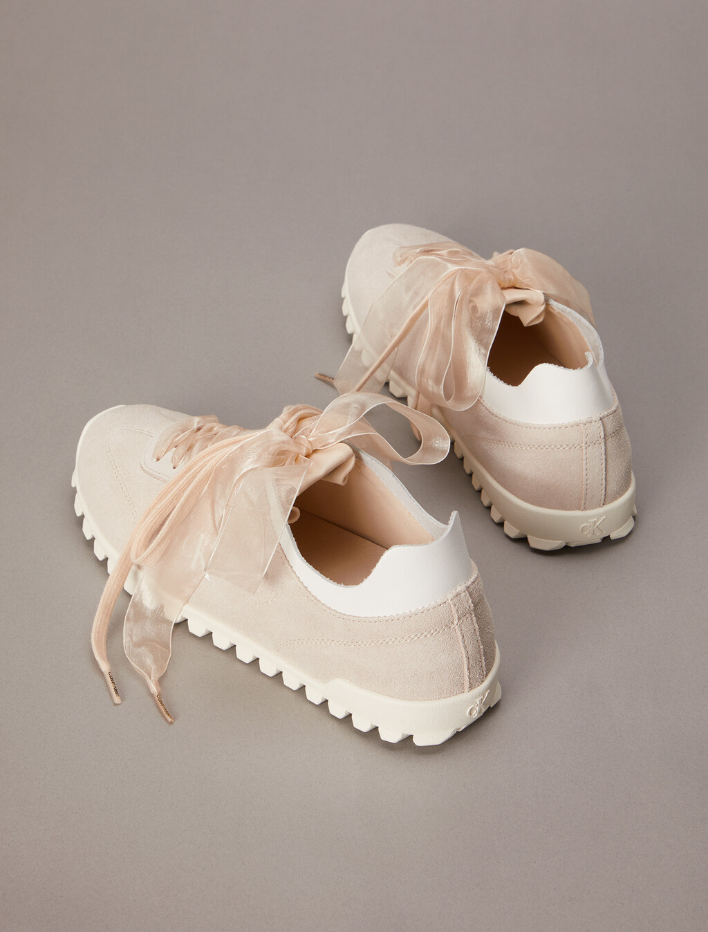 Murica - Suede Organza Runner Trainers, Light Cashew, hi-res