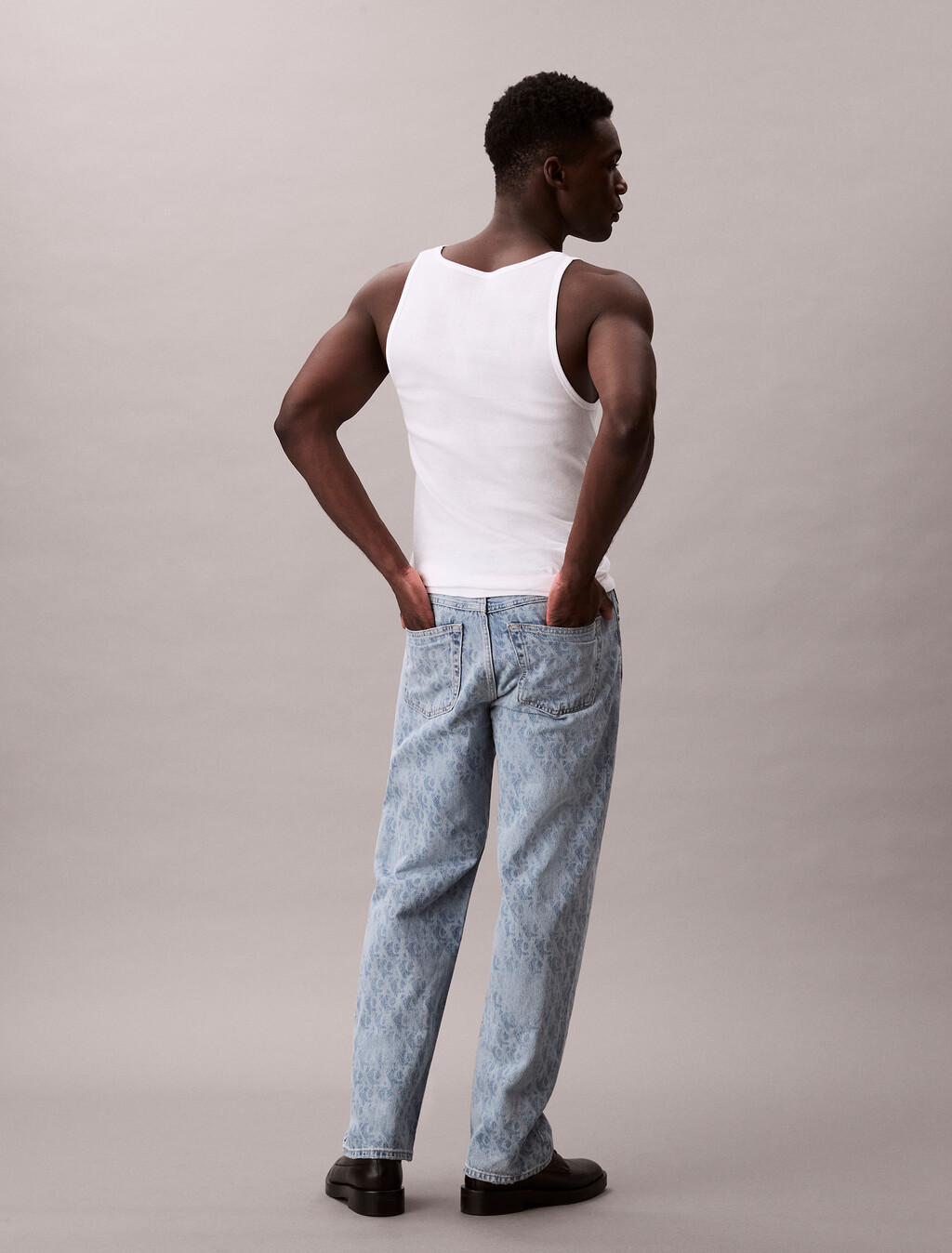 90's Straight Jeans, CK BLUE PAVEMENT AOP, hi-res