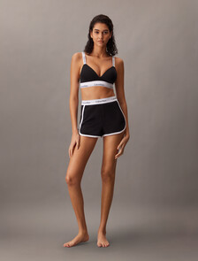 Icon Cotton Sleep Shorts, Black (Legacy 001), hi-res