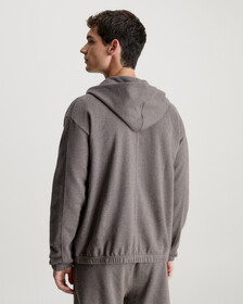 Cotton Terry Hoodie, DARK RABBIT, hi-res