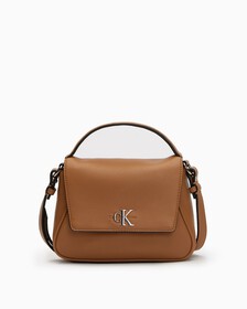 MINIMAL MONOGRAM FLAP CROSSBODY BAG, TIMELESS CAMEL, hi-res