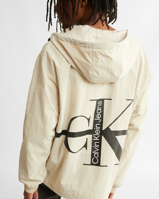 BLACK ARCHIVAL MONOGRAM WINDBREAKER