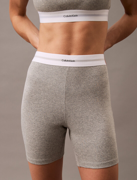 Cotton Stretch Rib Bike Shorts
