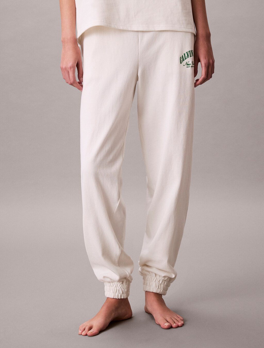 Cotton Heritage Logo Lounge Joggers, Tofu, hi-res