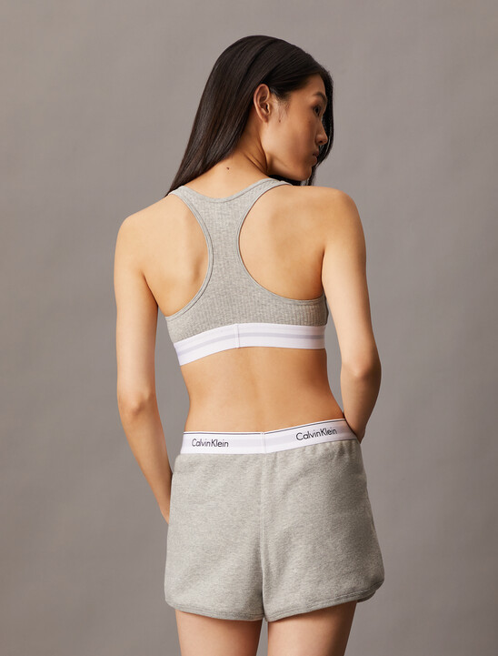 Cotton Modal Stretch Rib Knit Lightly Lined Bralette