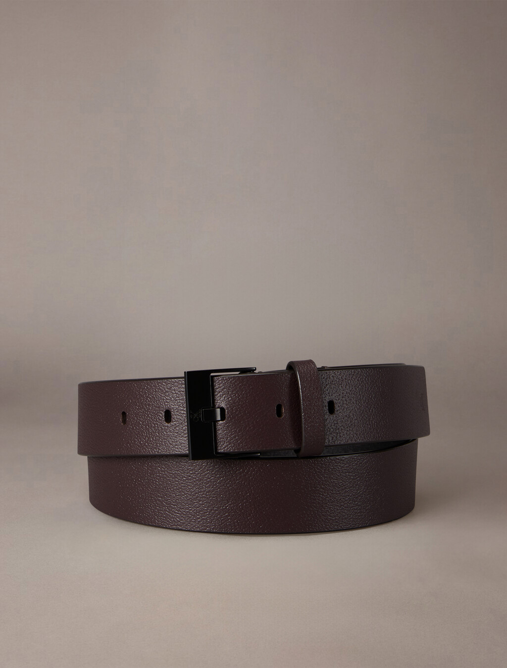 Square Buckle Belt 35mm, Bitter Brown, hi-res
