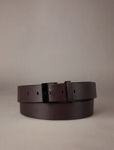 Square Buckle Belt 35mm, Bitter Brown, hi-res