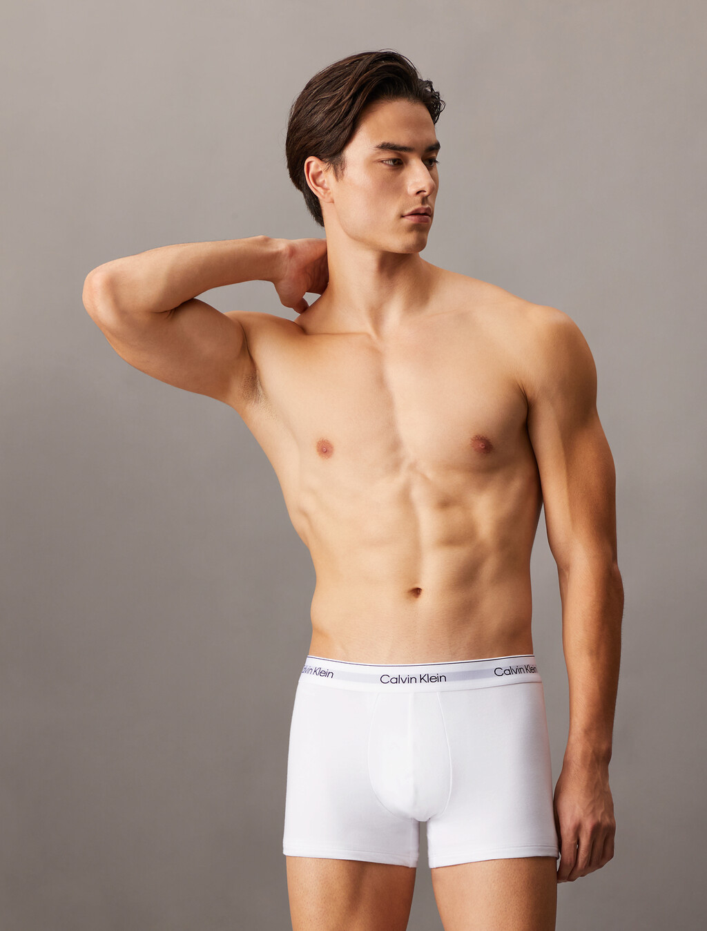 2 Pack Icon Cotton Stretch Trunks, White, hi-res