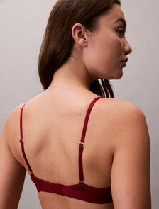 Demi T-shirt Bra - Microfibre Lace, Fall Berry, hi-res