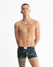 Calvin Klein 1996 Low Rise Trunks, ON THE DANCE FLOOR LOGO+BLACK, hi-res
