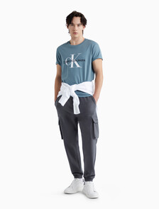 Logo Repeat Sweatpants, Dark Grey, hi-res