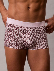 Icon Microfiber Stretch Low Rise Trunk, BIJOU MODERN EMBLEM OUTLINE_SPRING LILAC, hi-res