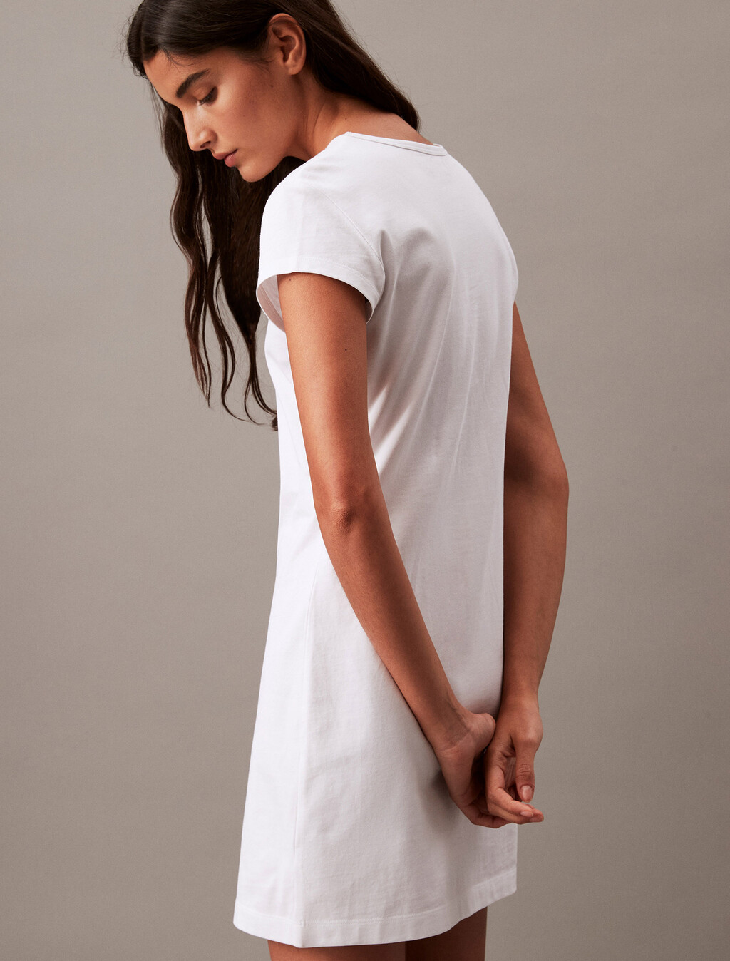 Archive Logo Baby T-shirt Dress, Brilliant White, hi-res