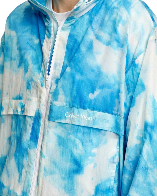 CLOUD PRINT NYLON WINDBREAKER