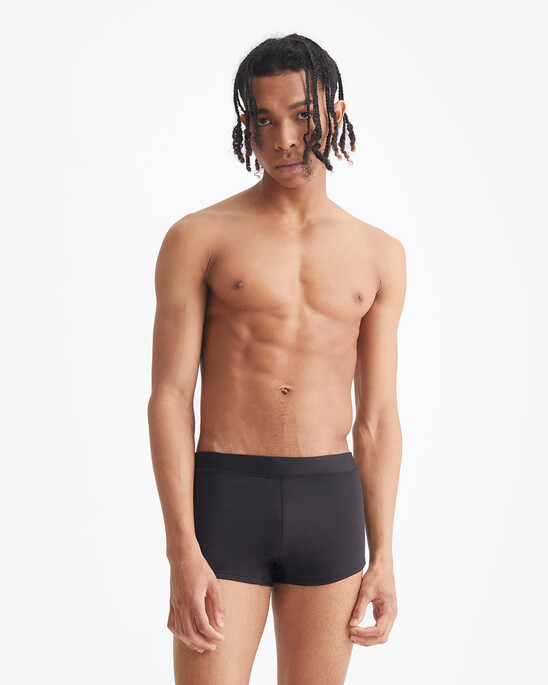 Logo Black Swim Trunks
