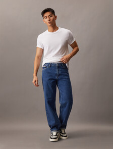 Stretch Cotton Slim Tee, Bright White, hi-res
