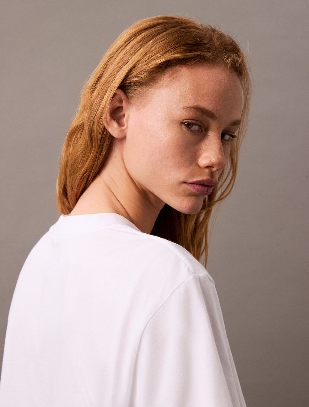 CK Logo Boxy Tee, Brilliant White, hi-res