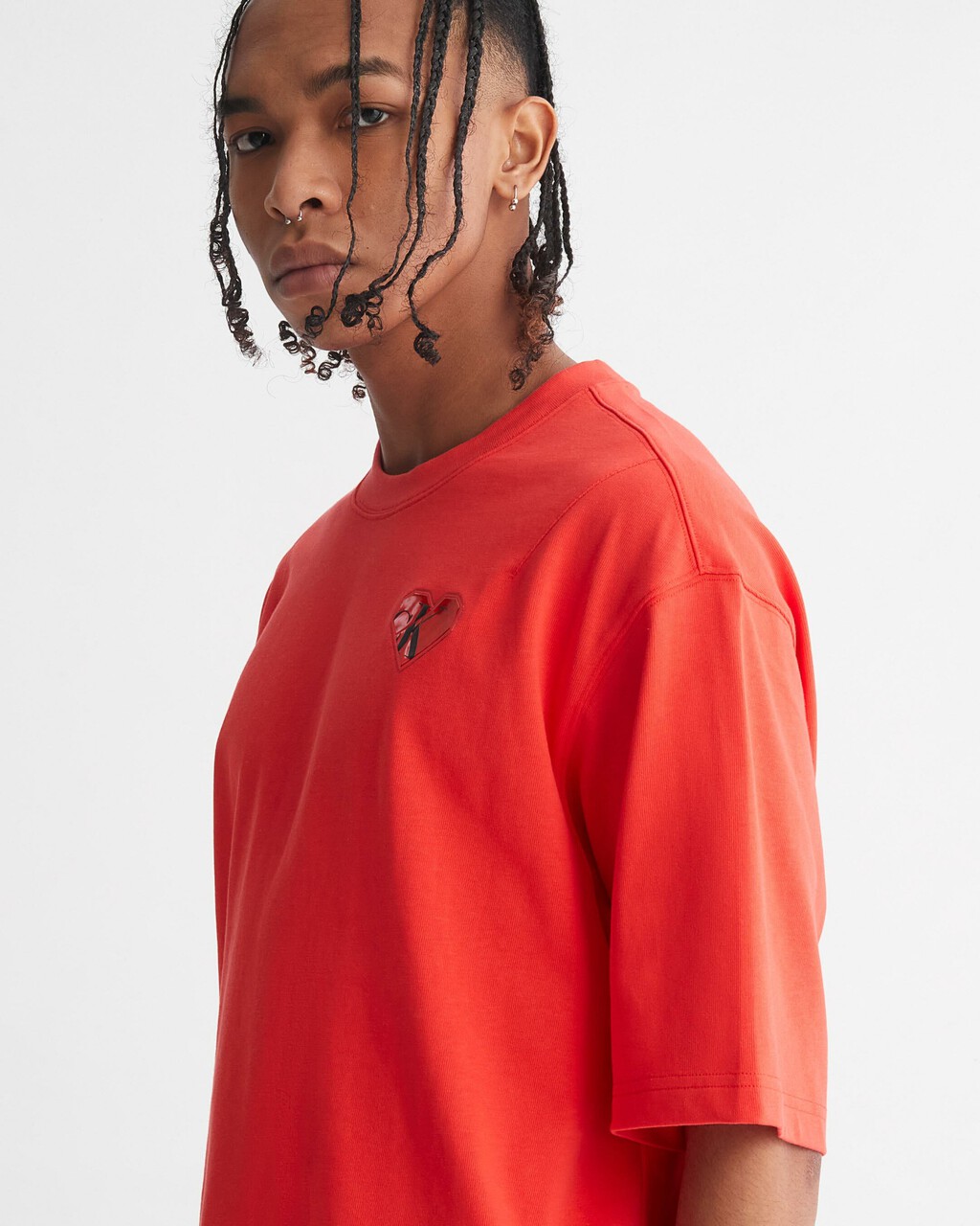 VALENTINE CAPSULE GENDER NEUTRAL TEE, ORANGE ODYSSEY, hi-res