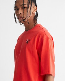 VALENTINE CAPSULE GENDER NEUTRAL TEE, ORANGE ODYSSEY, hi-res