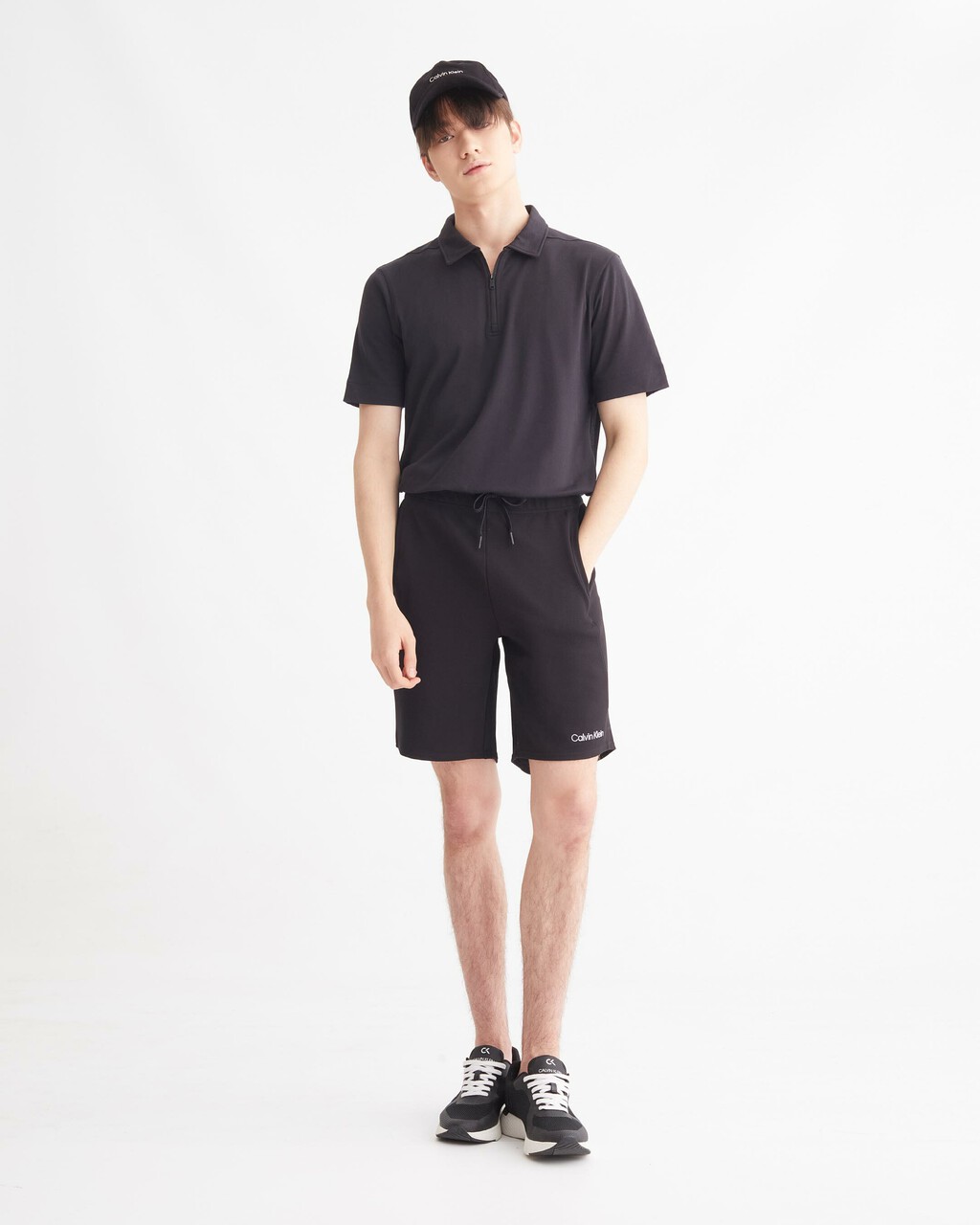 ACTIVE ICON WORKOUT POLO, BLACK BEAUTY, hi-res