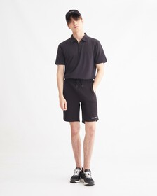 ACTIVE ICON WORKOUT POLO, BLACK BEAUTY, hi-res
