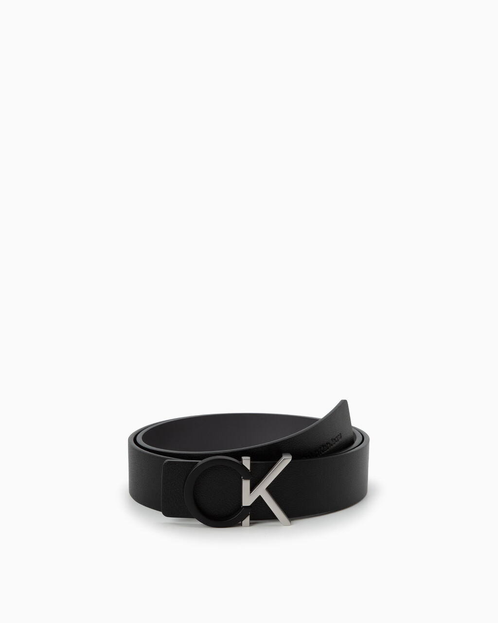 Two Tone Monogram Belt, BLACK/ GREY, hi-res