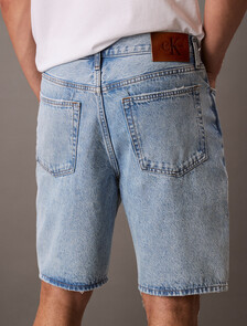 Light Indigo Standard Denim Short, CK LT INDIGO, hi-res
